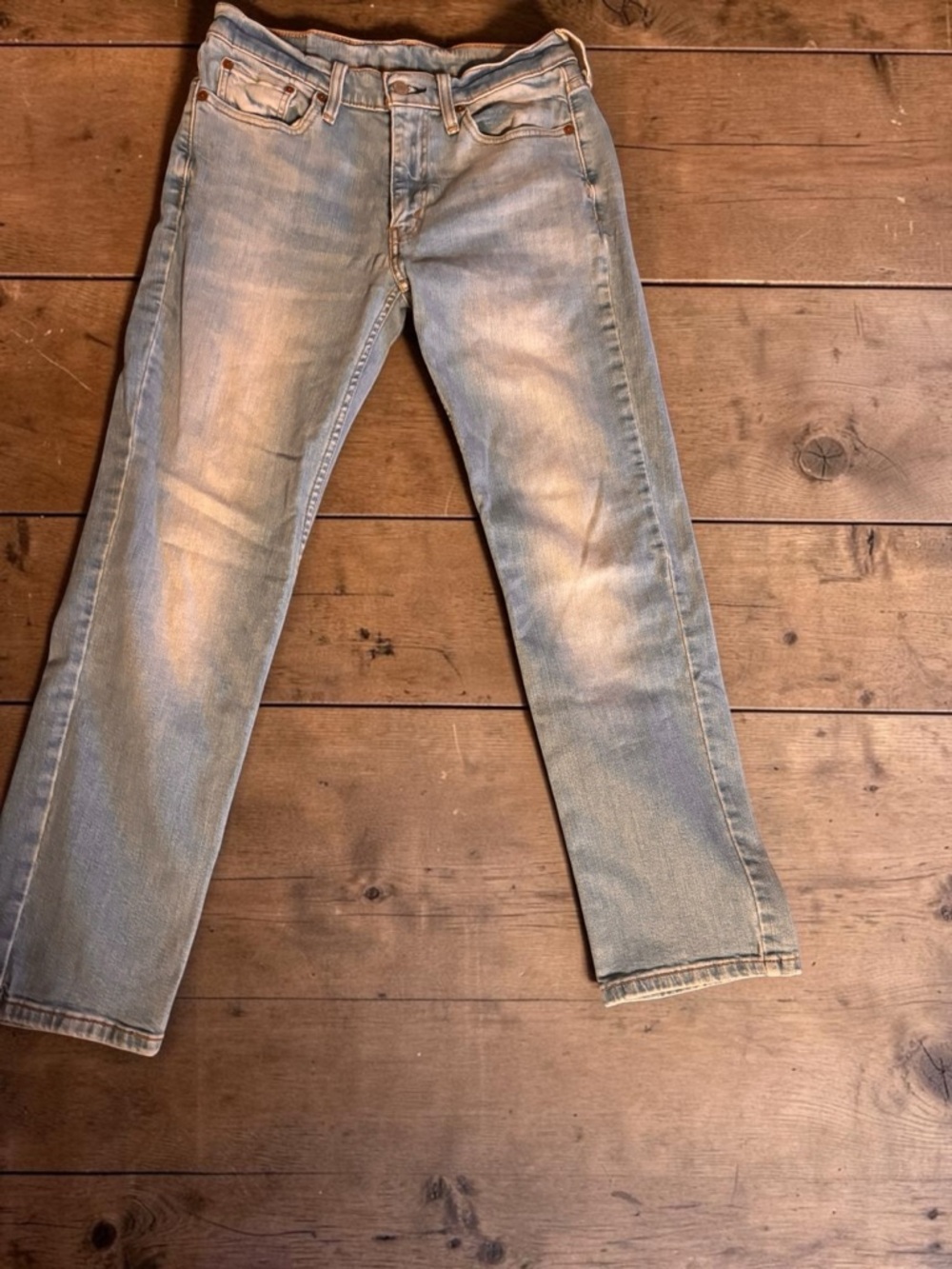 Levi’s 514 Straight Fit Jeans Men’s 30x30 Light Wash Faded Denim